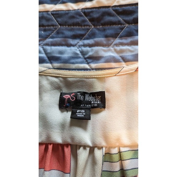 The Webster Miami for Target Sz S Petite Faux Wrap Puff Sleeve Dress Coquette - Picture 6 of 11